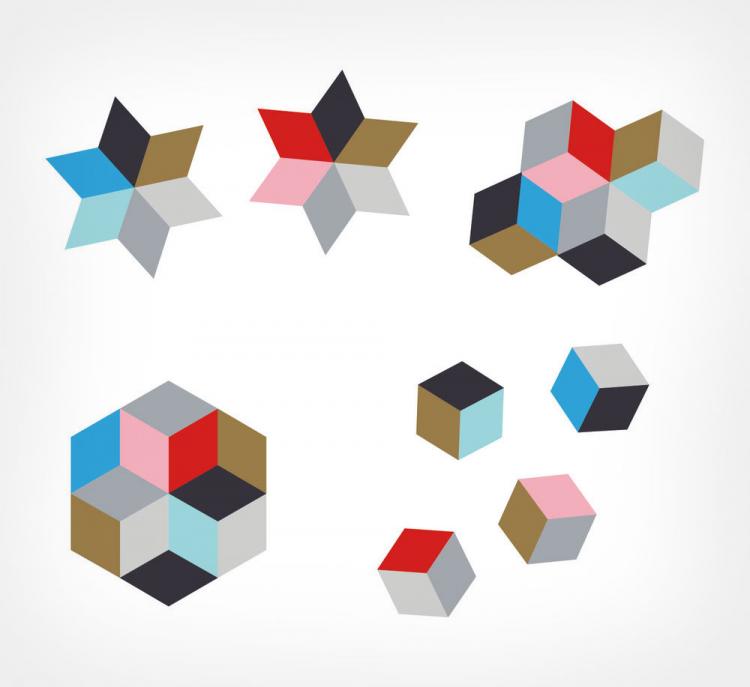 Snug Magnets - 3D colored magnet set