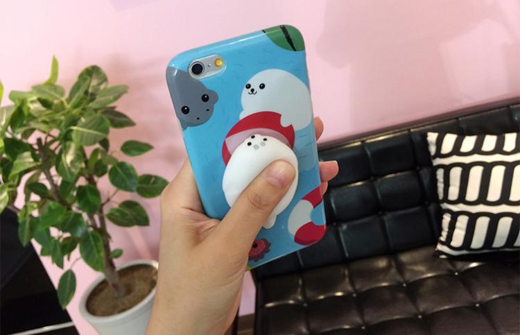Soft and Squishy cat Creatures phone case - Stress ball iphone case - Squishy Cat iPhone Case