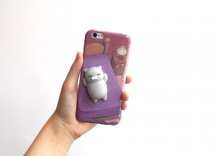 Soft and Squishy cat Creatures phone case - Stress ball iphone case - Squishy Cat iPhone Case