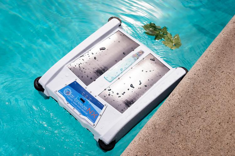 Solar Breeze NX 2017 - Solar Powered Pool Skimmer Robot - Roomba vacuum robot for your pool