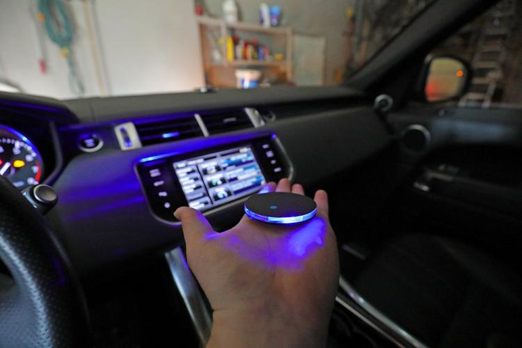 Solar Powered LED Car Cup Holder Lights - Light-up cup holders for your car
