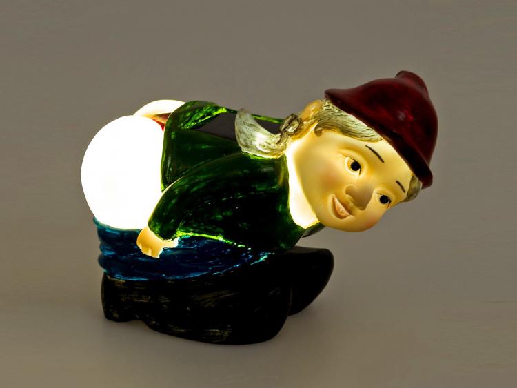 Solar Powered Light-up Mooning Gnome - Solar Mooning Gnome