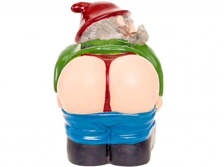 Solar Powered Light-up Mooning Gnome - Solar Mooning Gnome
