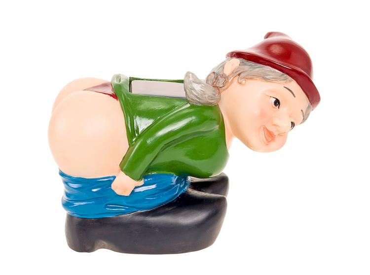 Solar Powered Light-up Mooning Gnome - Solar Mooning Gnome