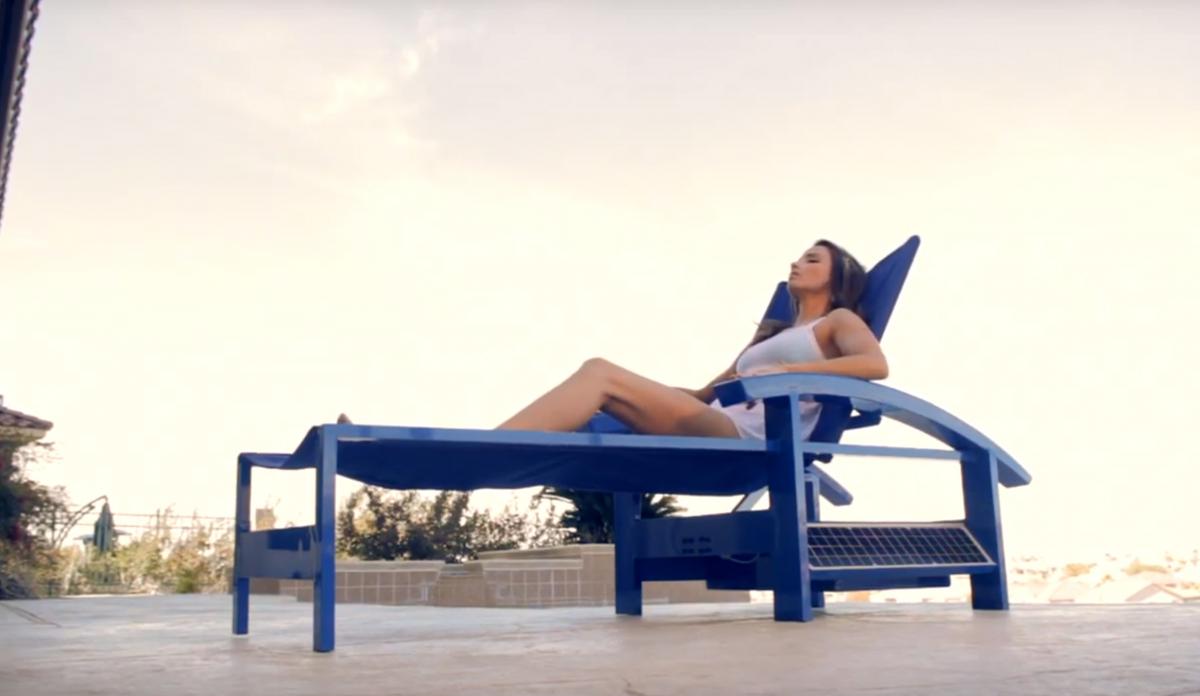 Ultimate Lounge Chair - Solar Powered Smart Lounger with built-in speakers, misters, and charger
