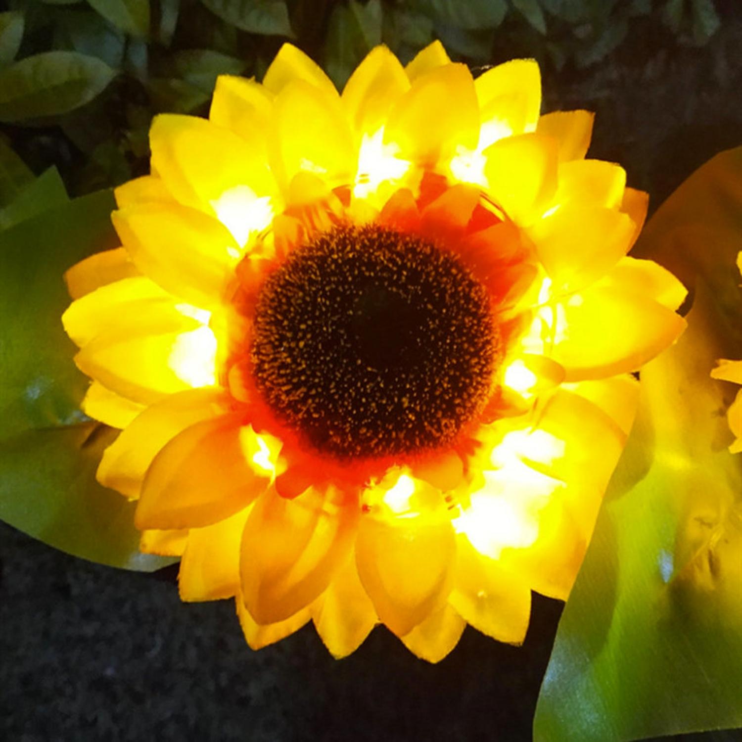 Solar Powered Sunflower Lights