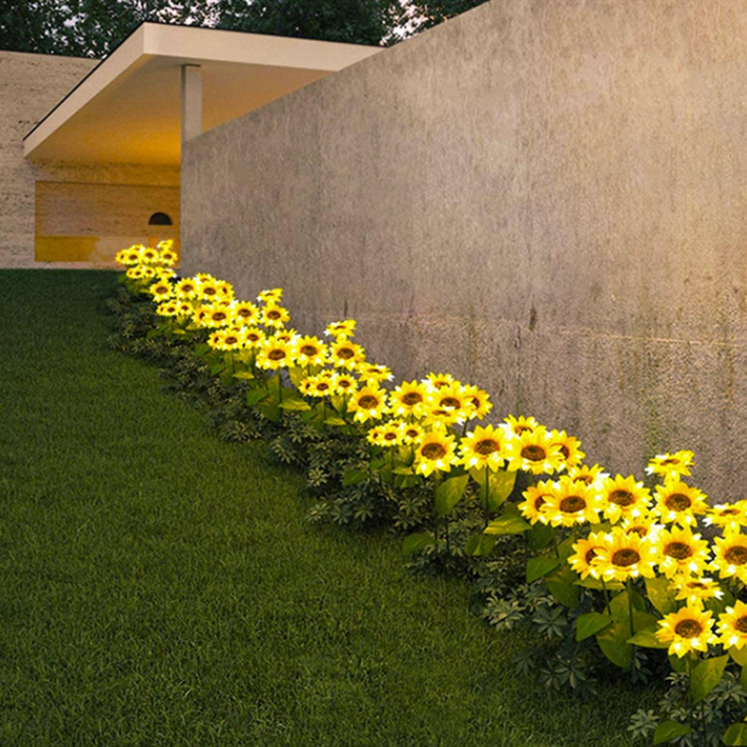 Solar Powered Sunflower Lights