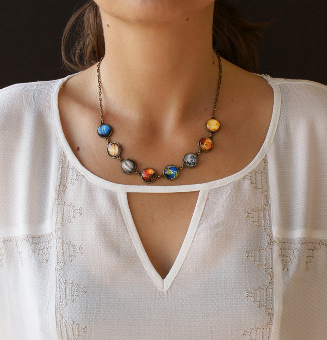 Solar System Necklace - Planets Necklace
