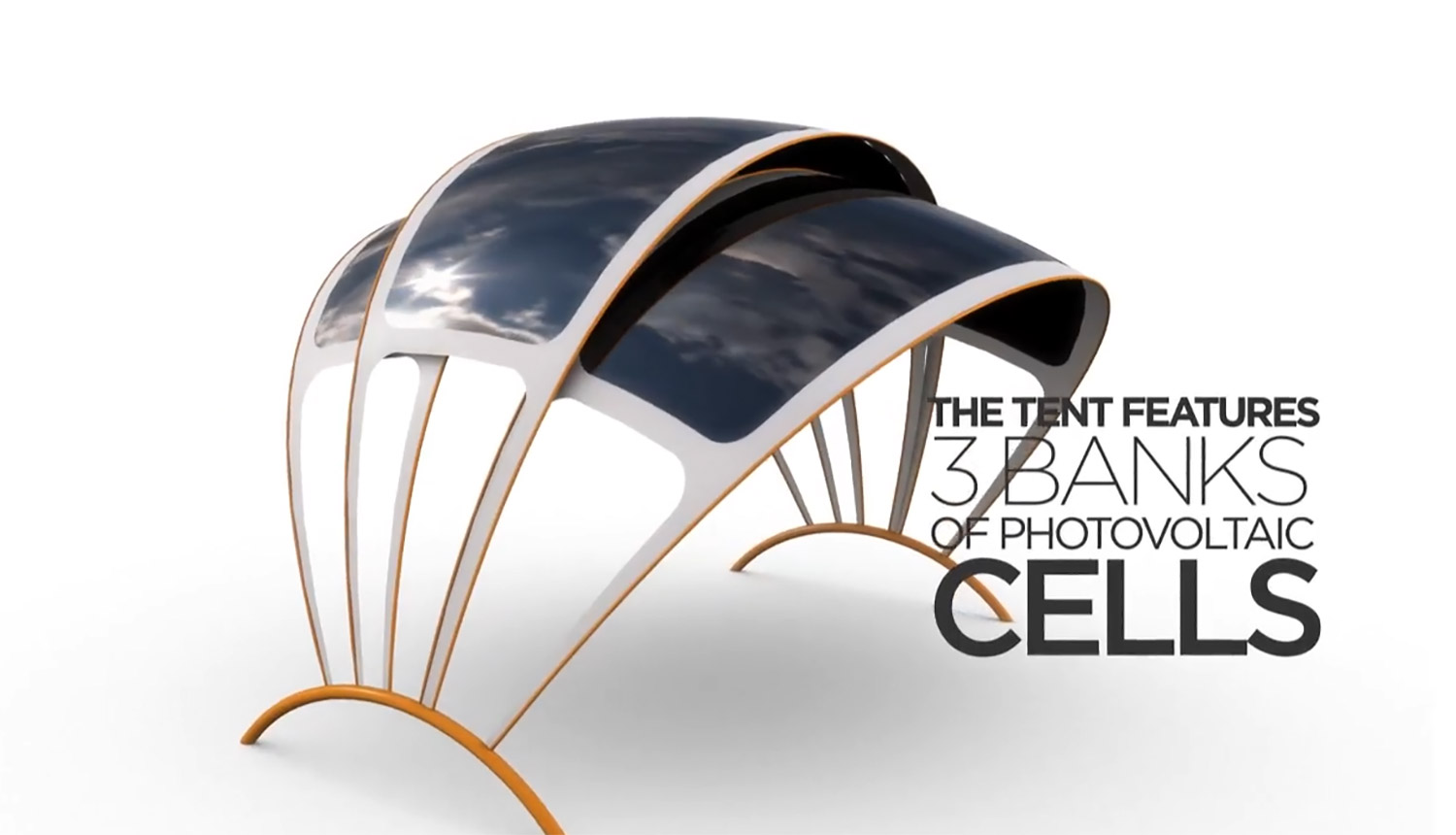 Solar Tent With Heated Floors - Chill n Charge Solar Tent From Orange and Kaleidoscope Design