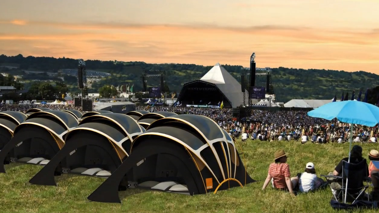 Solar Tent With Heated Floors - Chill n Charge Solar Tent From Orange and Kaleidoscope Design