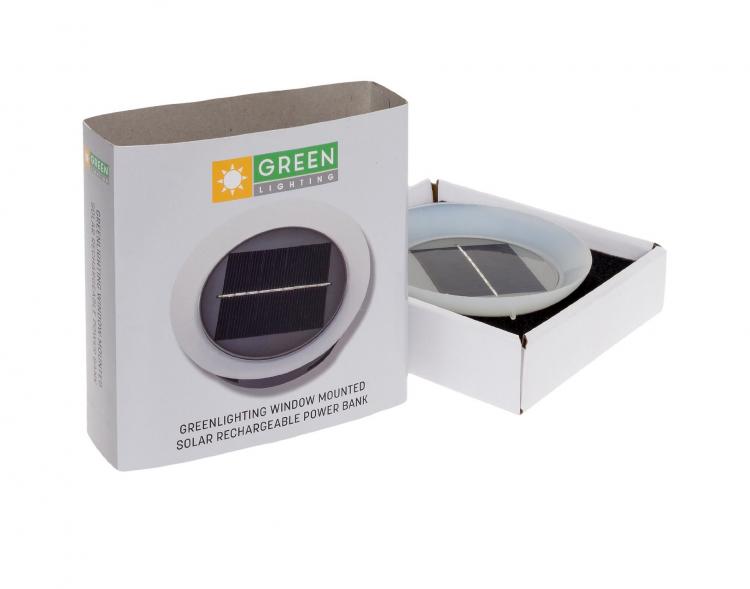 GreenLighting Solar Powered Phone Charger - Suction Cup To Any Window