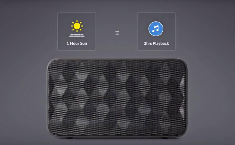 SolarBank 3-in-1 Solar Solar Powered Charger and Speaker