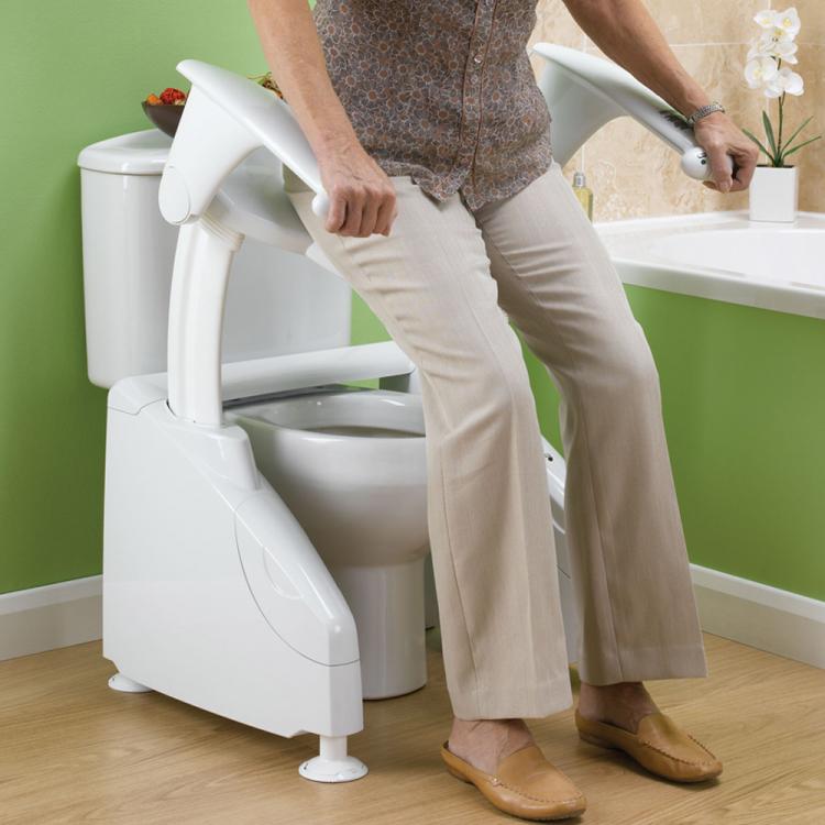 Solo Toilet Lift - Automatic toilet lifter helps seniors on and off toilet