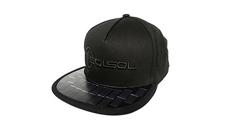 SOLSOL Solar Charging Hat - Solar Panel Cap Charges Your Phone