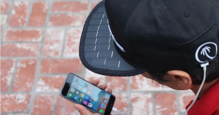SOLSOL Solar Charging Hat - Solar Panel Cap Charges Your Phone