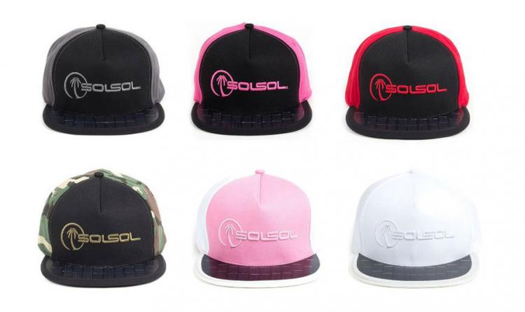 SOLSOL Solar Charging Hat - Solar Panel Cap Charges Your Phone