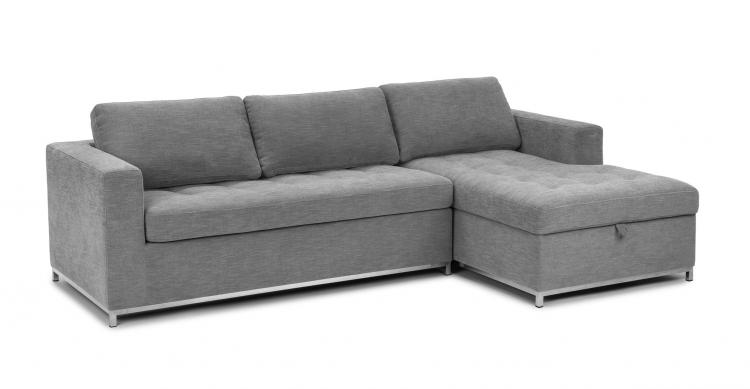 Soma Sofa Bed Sectional With Chaise Lounger Storage - Pull-up chaise storage area sofa bed sectional