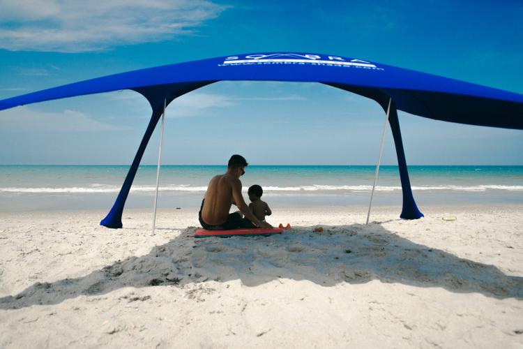 Sombra Shade Instant Beach Shader Tent - Sand Weighted Beach Shade Tent