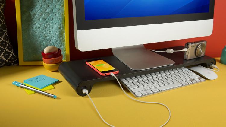 Space Bar Monitor Stand USB Hub