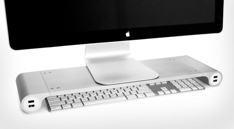 Space Bar Monitor Stand USB Hub
