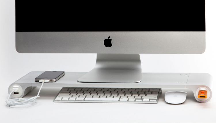 Space Bar Monitor Stand USB Hub