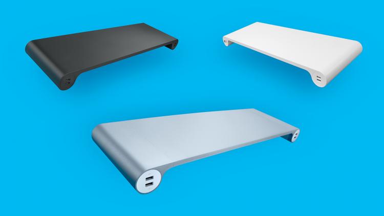 Space Bar Monitor Stand USB Hub