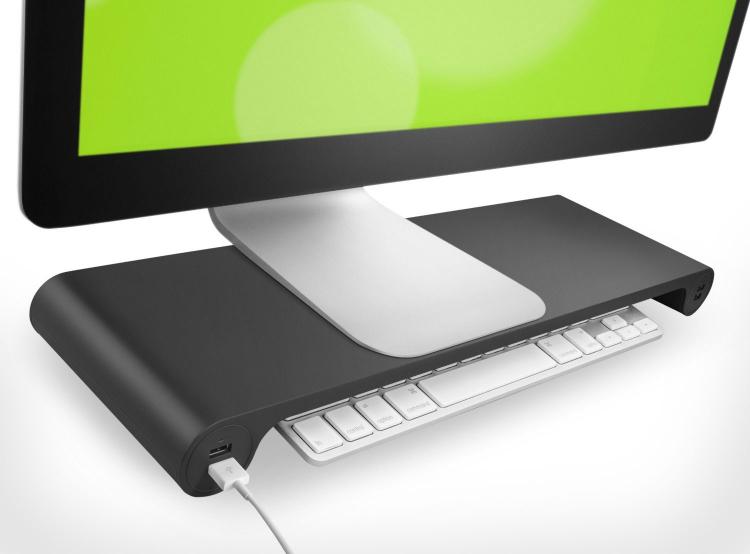 Space Bar Monitor Stand USB Hub