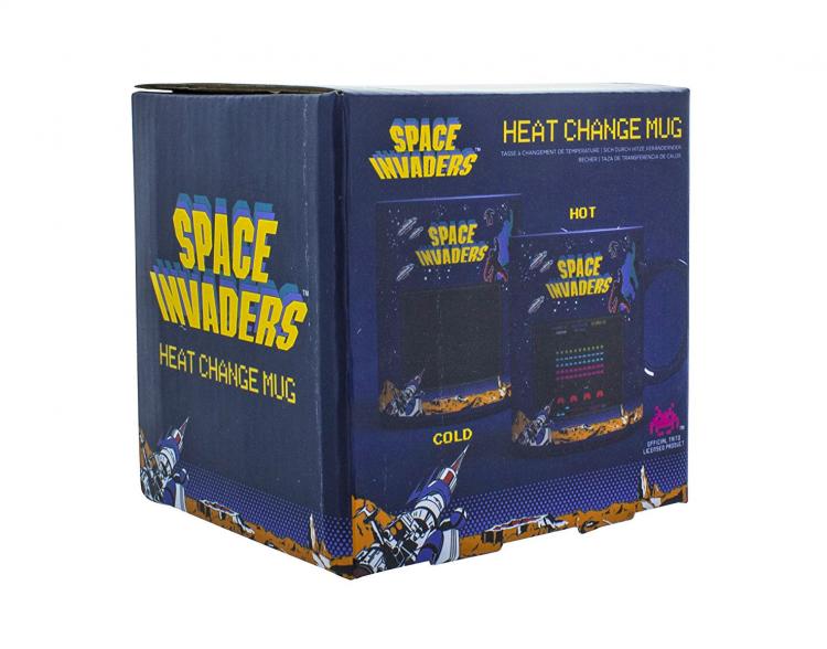 Retro Arcade Space Invaders Mug - Heat Changing Space Invaders Mug Turns on screen with hot liquid