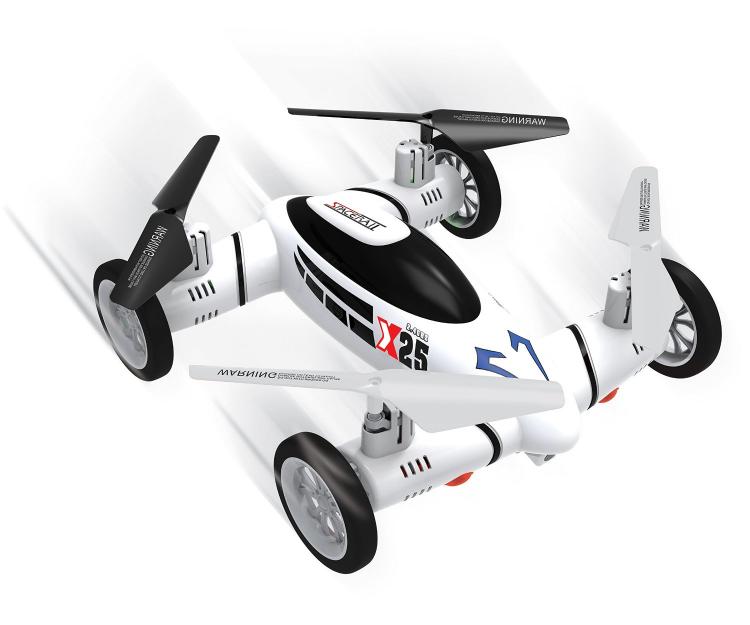 Moon Racer Flying Car RC Car Quadcopter Drone Combo Toy
