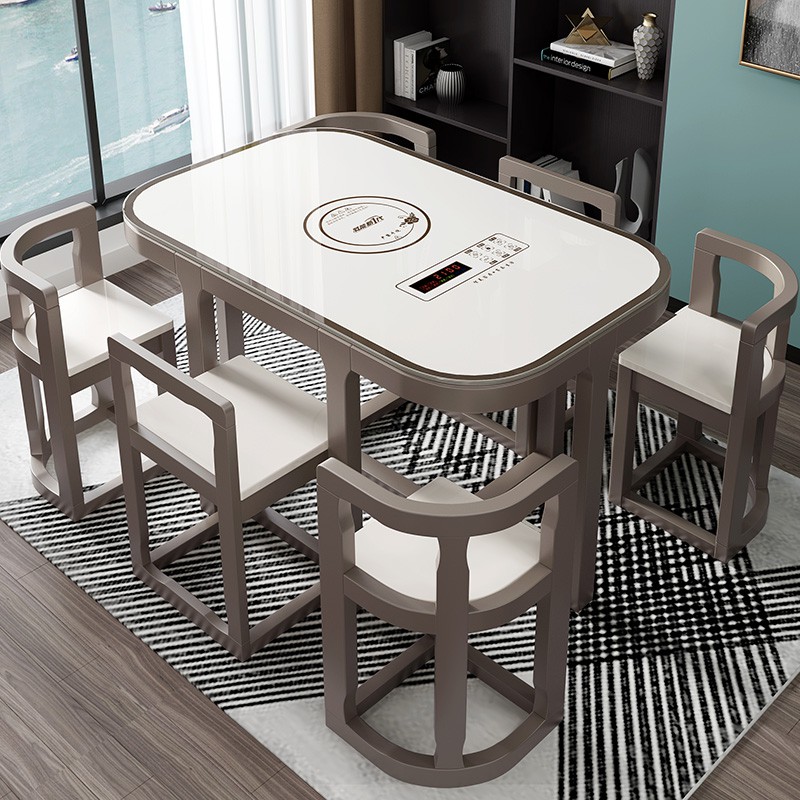 Space Saving Dining Table - Chairs Tuck Under Dining Table Unique Design For Tiny Homes