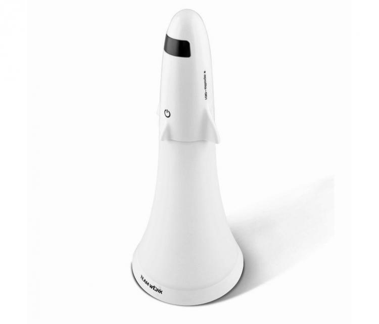 Spaceship Rocket Desk Lamp and Flashlight - Rocket lamp that doubles as a flashlight