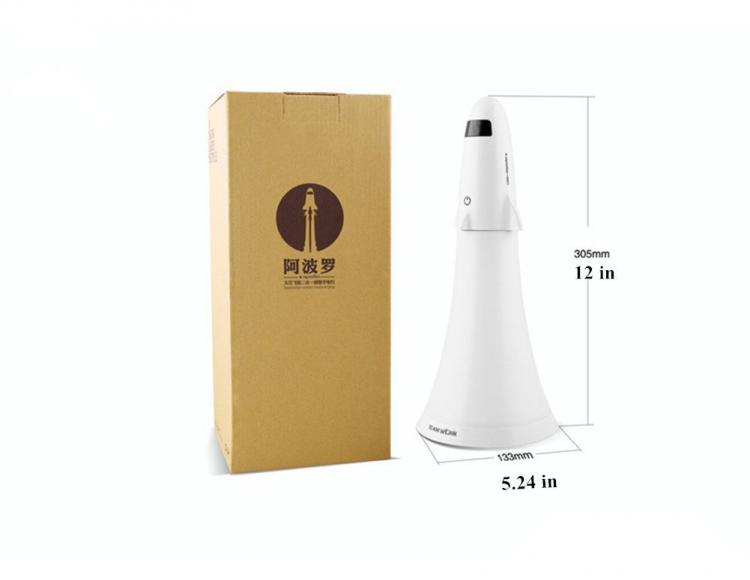 Spaceship Rocket Desk Lamp and Flashlight - Rocket lamp that doubles as a flashlight