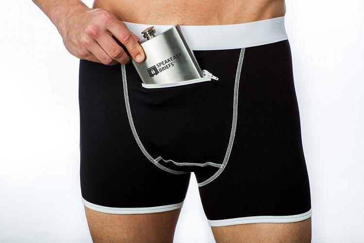 Speakeasy Briefs - Boxer Briefs With Front Pocket - Secret Stash Pocket Boxer Briefs