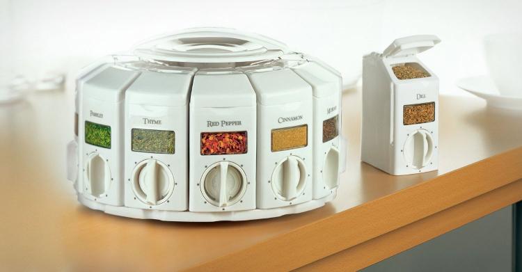 Spice Rack Carousel - White
