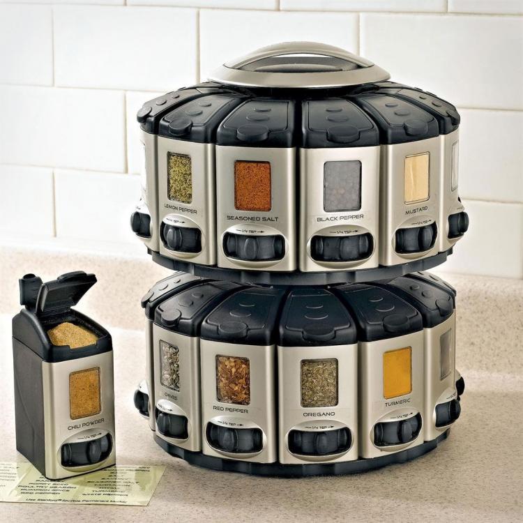 Spice Rack Carousel - Black