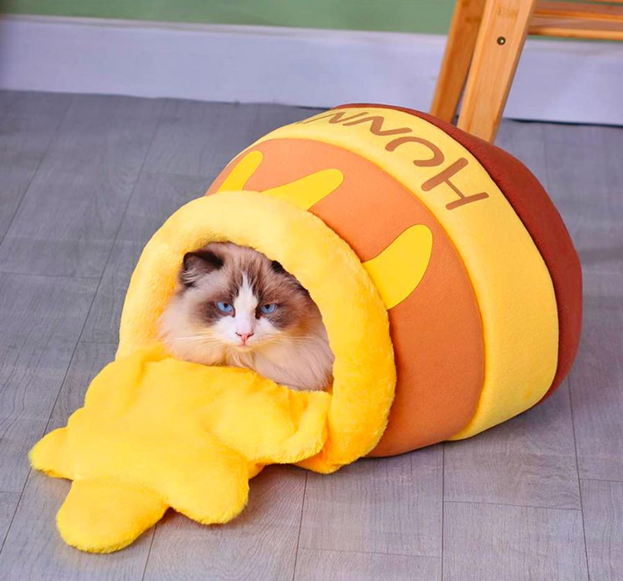 Winnie the Pooh Spilled Honey Pot Cat Bed