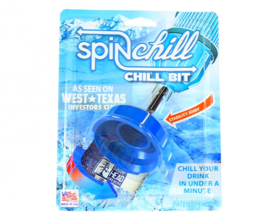 Spin Chill Drill Bit - Spins Beer in ice using your drill to chill it down