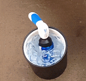 Spin Chill Drill Bit - Spins Beer in ice using your drill to chill it down