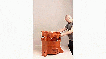 Garden Tower - Rotating Garden grows 50 plants in 4 square feet - apartment garden - no yard garden