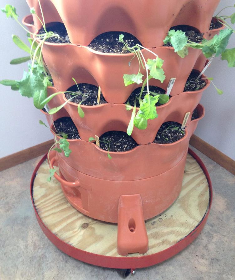 Garden Tower - Rotating Garden grows 50 plants in 4 square feet - apartment garden - no yard garden