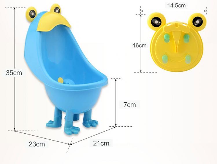 Spinning Toy Funny Training Urinal - Frog shaped whirling spinner kids training urinal