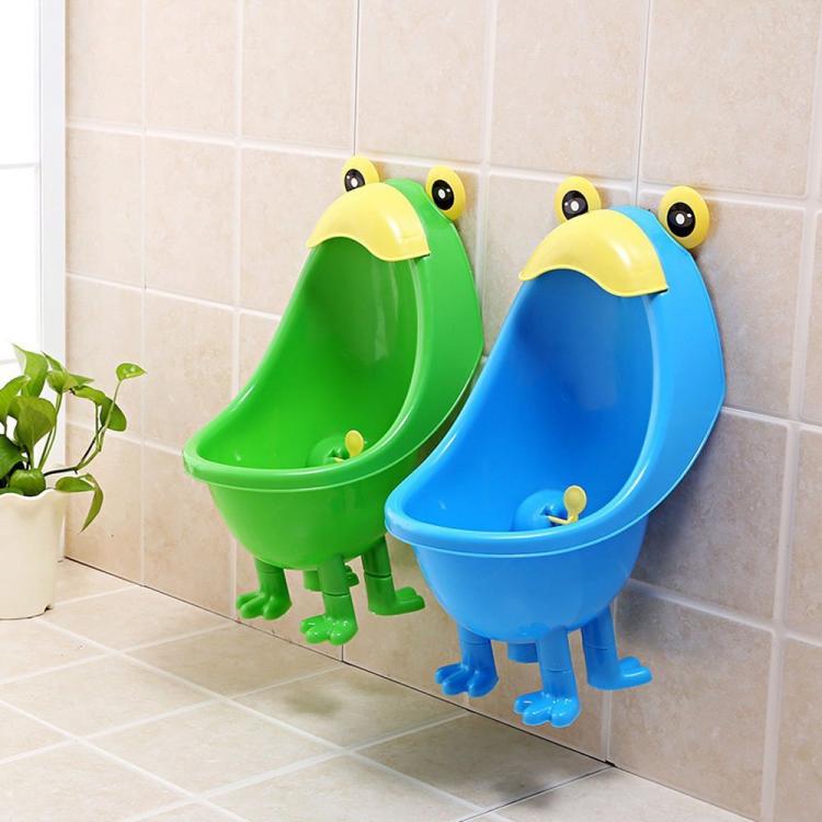 Spinning Toy Funny Training Urinal - Frog shaped whirling spinner kids training urinal