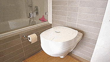 SPINX Toilet Cleaning Robot - Automatic toilet bowl and toilet seat cleaner robotic scrubbing arm