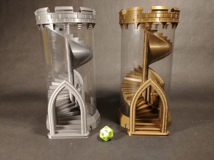 Spiral Staircase Dice Rolling Tower - Best dice rolling staircase tower