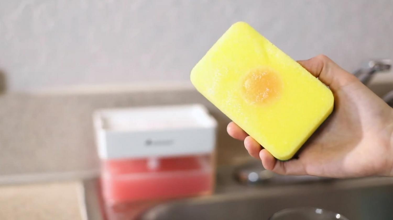 Sponge Soap Dispenser - Instantly Pump Dish Soap Into Your Sponge