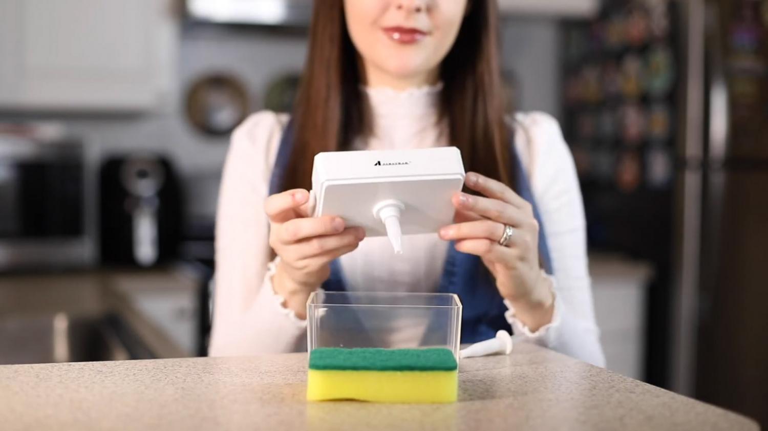 Sponge Soap Dispenser - Instantly Pump Dish Soap Into Your Sponge