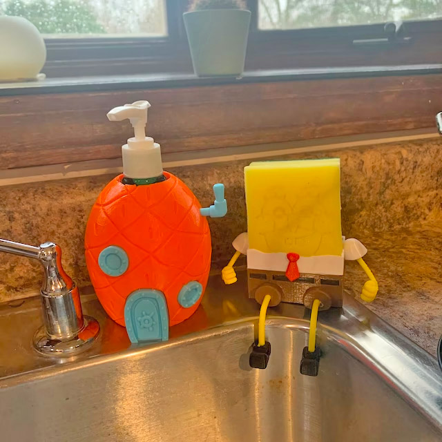 Spongebob and Patrick Soap And Sponge Set