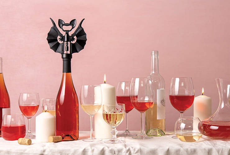 Spooky Bat Wine Opener - Halloween bat shaped corkscrew