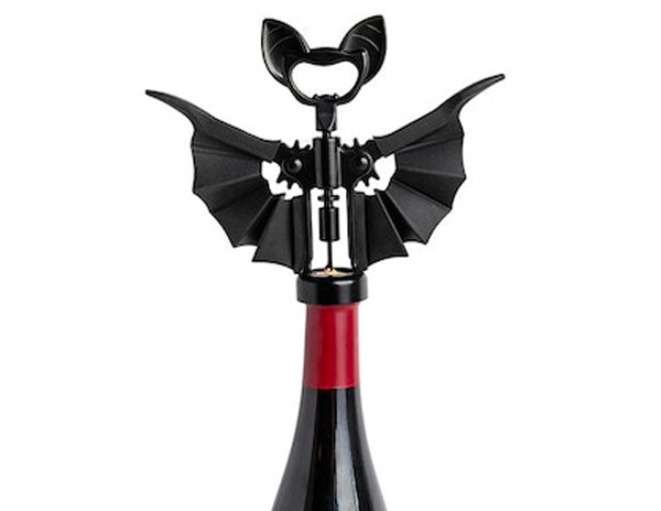 Spooky Bat Wine Opener - Halloween bat shaped corkscrew
