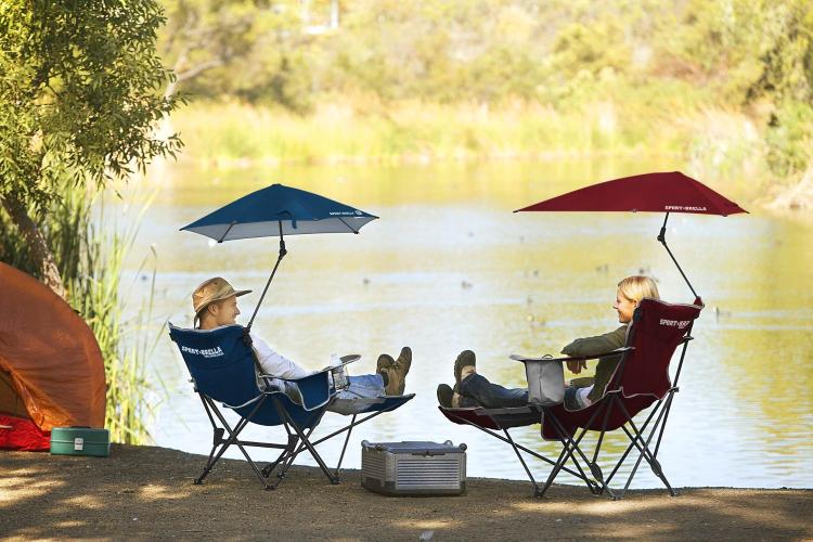 Sport-Brella Reclining Camping Chair With Attached Umbrella - Best Folding Camping Chair